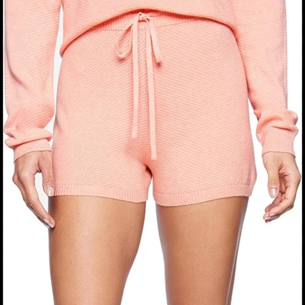 Hurley Ribbed Knit Shorts with Drawstring